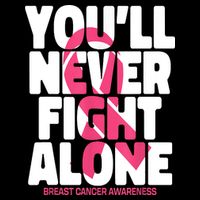 Breast Cancer Nobody Fights Alone Breast Cancer Awareness Tall T-Shirt