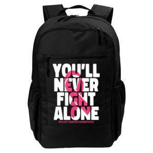 Breast Cancer Nobody Fights Alone Breast Cancer Awareness Daily Commute Backpack