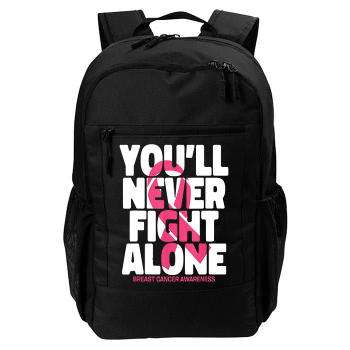 Breast Cancer Nobody Fights Alone Breast Cancer Awareness Daily Commute Backpack