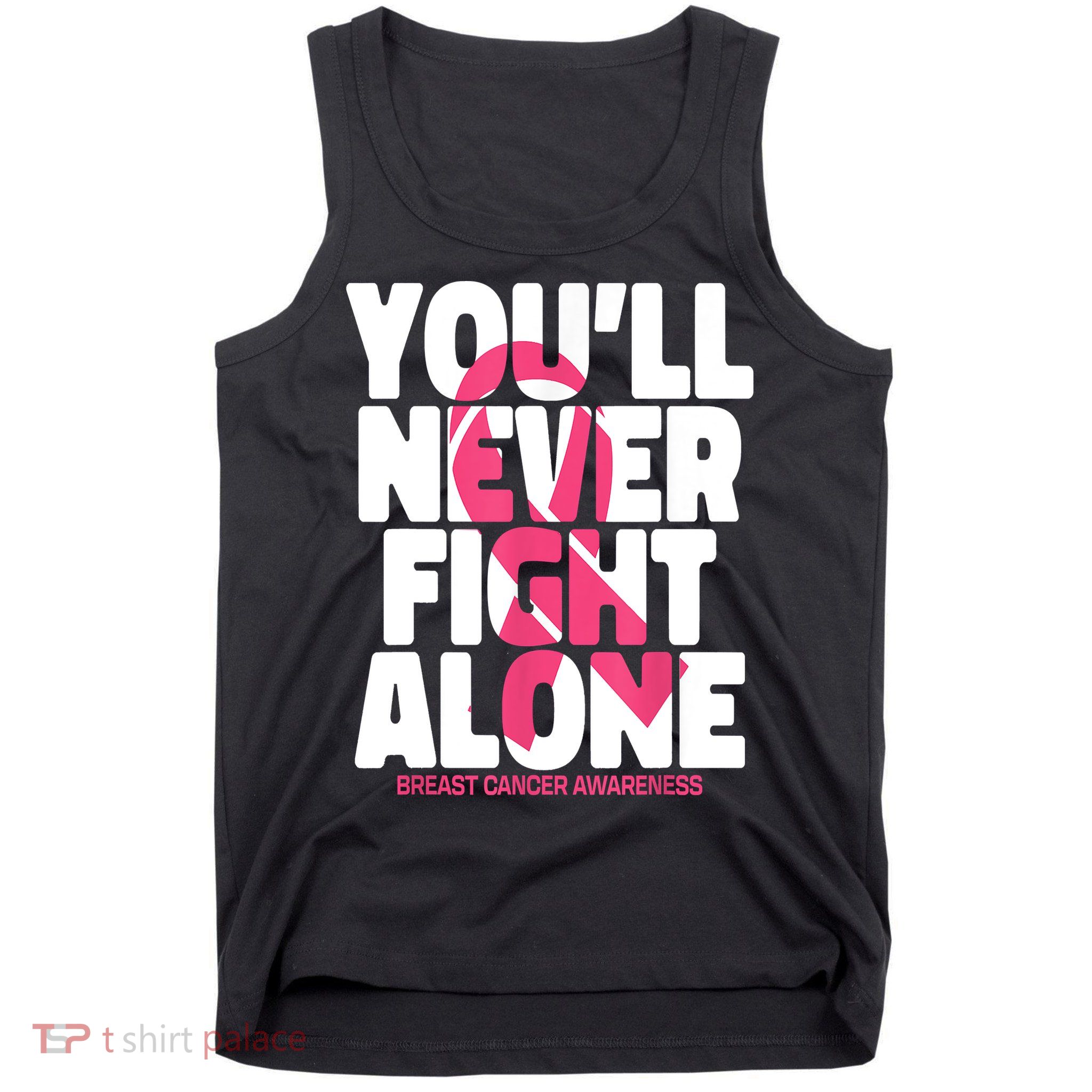 Breast Cancer Nobody Fights Alone Breast Cancer Awareness Tank Top