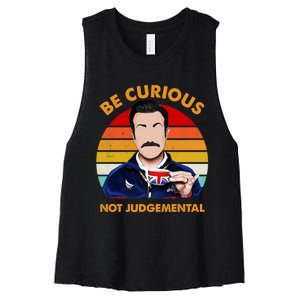 Be Curious Not Judgemental Women's Racerback Cropped Tank