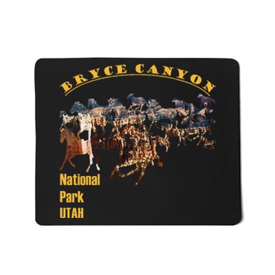 Bryce Canyon National Park Hoodoos With Horse Cutout Mousepad