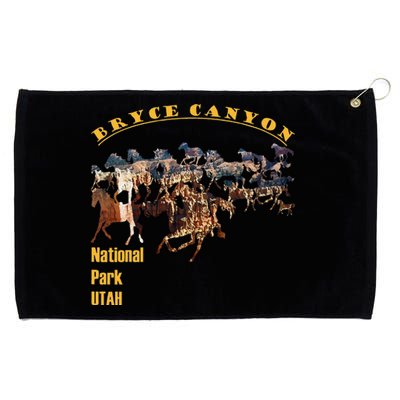 Bryce Canyon National Park Hoodoos With Horse Cutout Grommeted Golf Towel