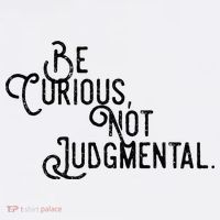 Be Curious Not Judgemental Inspirational Vintage Doggie Tank