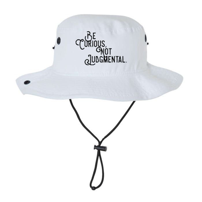 Be Curious Not Judgemental Inspirational Vintage Bucket Hat