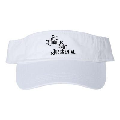 Be Curious Not Judgemental Inspirational Vintage Visor