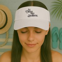 Be Curious Not Judgemental Inspirational Vintage Visor