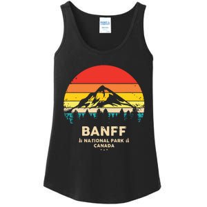 Banff Canadian National Park Retro Souvenir Ladies Essential Tank