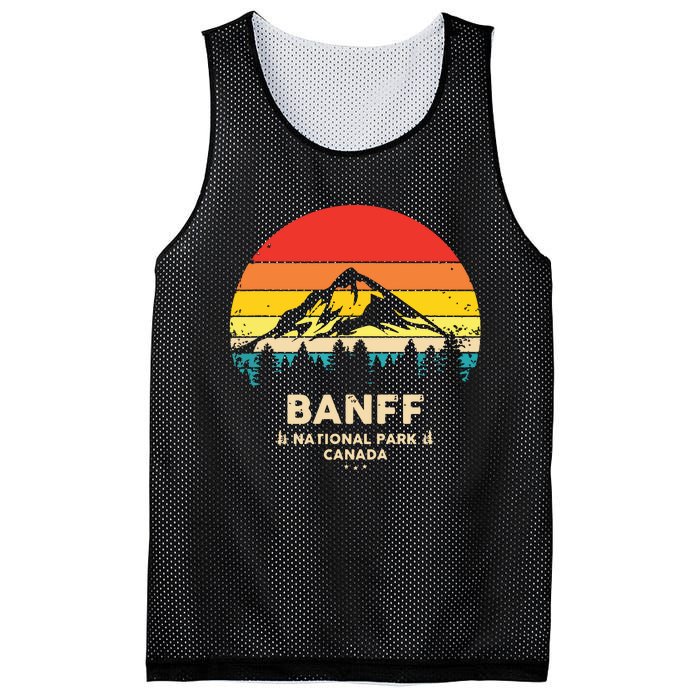 Banff Canadian National Park Retro Souvenir Mesh Reversible Basketball Jersey Tank