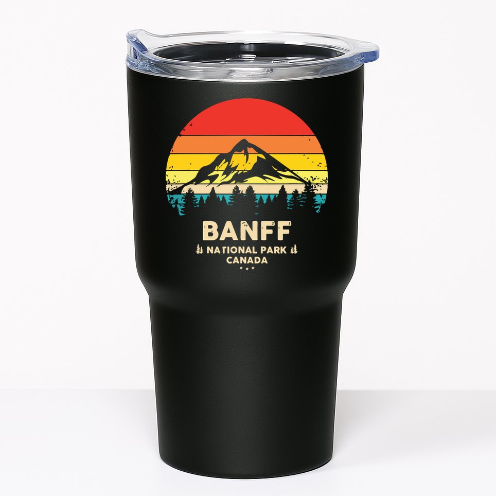 Banff Canadian National Park Retro Souvenir Tumbler