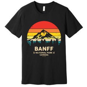 Banff Canadian National Park Retro Souvenir Premium T-Shirt