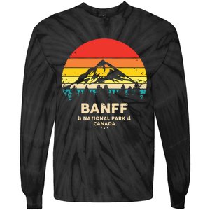 Banff Canadian National Park Retro Souvenir Tie-Dye Long Sleeve Shirt