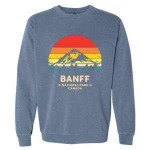 Banff Canadian National Park Retro Souvenir Garment-Dyed Sweatshirt