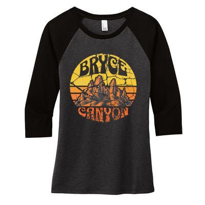 Bryce Canyon National Park Women's Tri-Blend 3/4-Sleeve Raglan Shirt