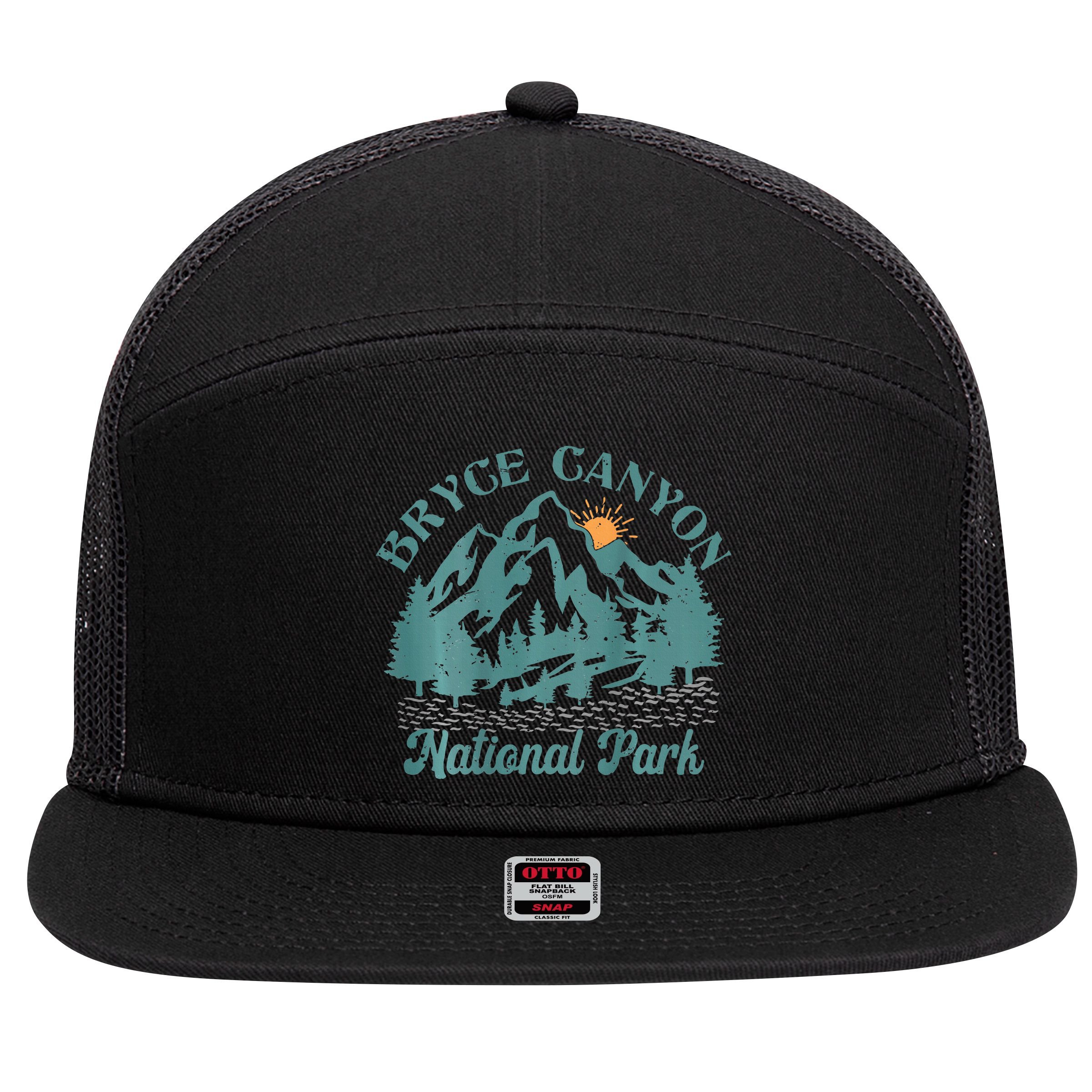 Bryce Canyon National Park Adventure 7 Panel Mesh Trucker Snapback Hat