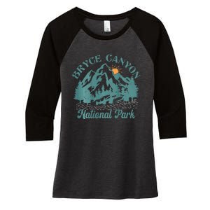 Bryce Canyon National Park Adventure Women's Tri-Blend 3/4-Sleeve Raglan Shirt