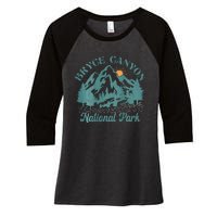 Bryce Canyon National Park Adventure Women's Tri-Blend 3/4-Sleeve Raglan Shirt