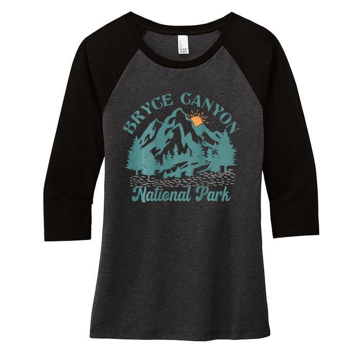 Bryce Canyon National Park Adventure Women's Tri-Blend 3/4-Sleeve Raglan Shirt