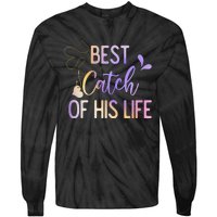 Best Catch Of His Life Couple Fishing Fishers Matching Gift Tie-Dye Long Sleeve Shirt