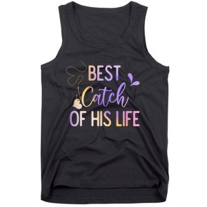 Best Catch Of His Life Couple Fishing Fishers Matching Gift Tank Top