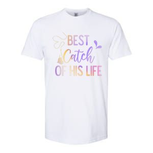 Best Catch Of His Life Couple Fishing Fishers Matching Gift Softstyle CVC T-Shirt