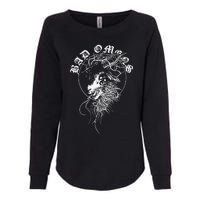 Badomens Crown Of Thorns Womens California Wash Sweatshirt