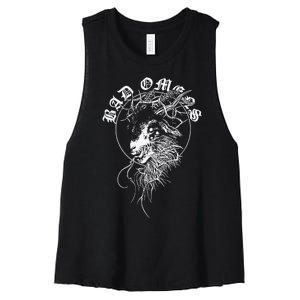 Badomens Crown Of Thorns Women's Racerback Cropped Tank