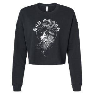 Badomens Crown Of Thorns Cropped Pullover Crew