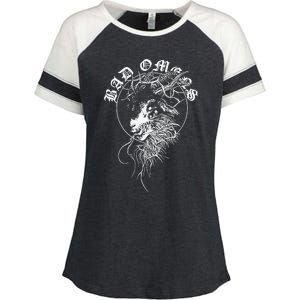 Badomens Crown Of Thorns Enza Ladies Jersey Colorblock Tee