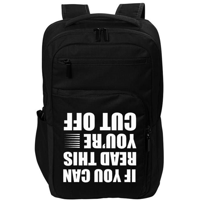 Bartender Cut Off Gifts Bartending Impact Tech Backpack