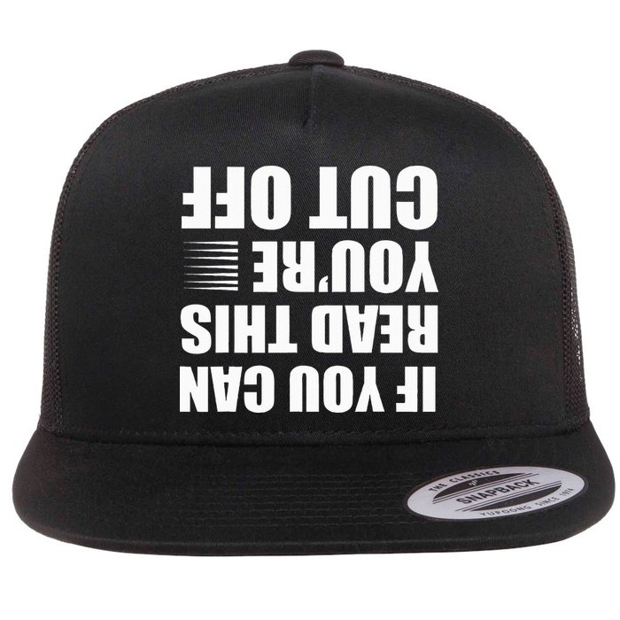 Bartender Cut Off Gifts Bartending Flat Bill Trucker Hat
