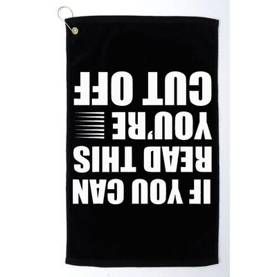 Bartender Cut Off Gifts Bartending Golf Towel
