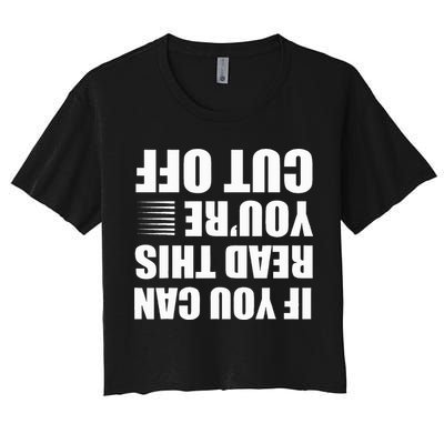 Bartender Cut Off Gifts Bartending Women's Crop Top Tee