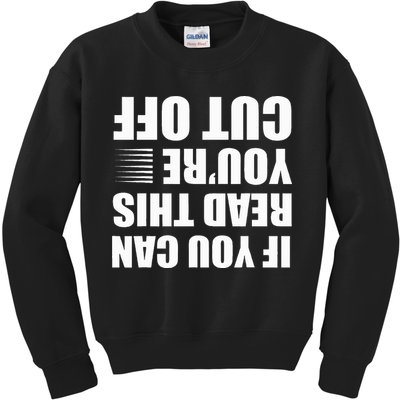 Bartender Cut Off Gifts Bartending Kids Sweatshirt