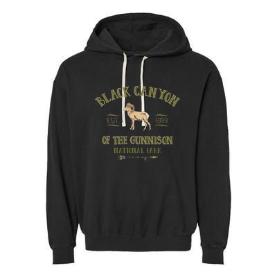 Black Canyon Of The Gunnison National Park Design Garment-Dyed Fleece Hoodie