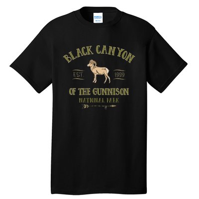 Black Canyon Of The Gunnison National Park Design Tall T-Shirt