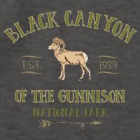 Black Canyon Of The Gunnison National Park Design Vector Backpack