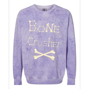 Bone Crusher Orthopedic Surgeon Athlete Fighter Crossbones Colorblast Crewneck Sweatshirt