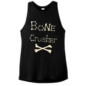 Bone Crusher Orthopedic Surgeon Athlete Fighter Crossbones Ladies PosiCharge Tri-Blend Wicking Tank