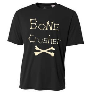 Bone Crusher Orthopedic Surgeon Athlete Fighter Crossbones Cooling Performance Crew T-Shirt