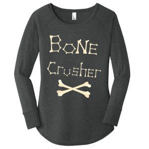 Bone Crusher Orthopedic Surgeon Athlete Fighter Crossbones Women's Perfect Tri Tunic Long Sleeve Shirt