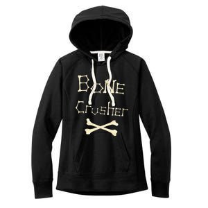 Bone Crusher Orthopedic Surgeon Athlete Fighter Crossbones Women's Fleece Hoodie