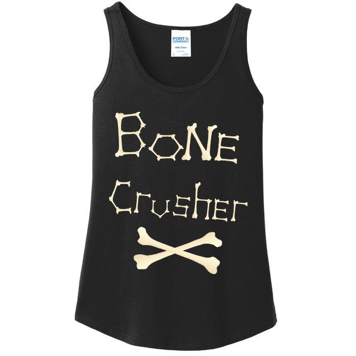 Bone Crusher Orthopedic Surgeon Athlete Fighter Crossbones Ladies Essential Tank