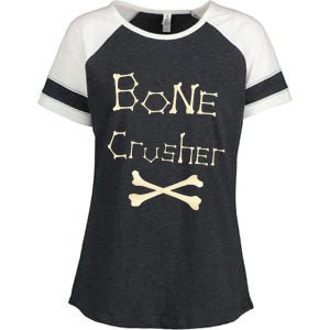 Bone Crusher Orthopedic Surgeon Athlete Fighter Crossbones Enza Ladies Jersey Colorblock Tee