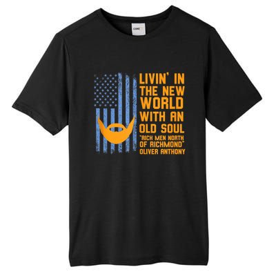 Blue Collar Oliver Anthony Rich Men North Of Richmond Flag Tall Fusion ChromaSoft Performance T-Shirt