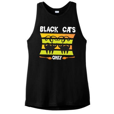 Black Cats Only Ladies PosiCharge Tri-Blend Wicking Tank