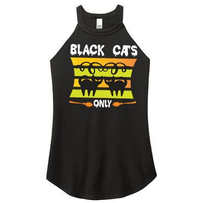 Black Cats Only Women’s Perfect Tri Rocker Tank