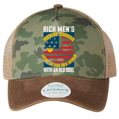 Blue Collar Oliver Anthony Rich Men North Of Richmond Livin In The New World Legacy Tie Dye Trucker Hat