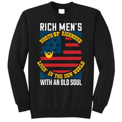 Blue Collar Oliver Anthony Rich Men North Of Richmond Livin In The New World Tall Sweatshirt