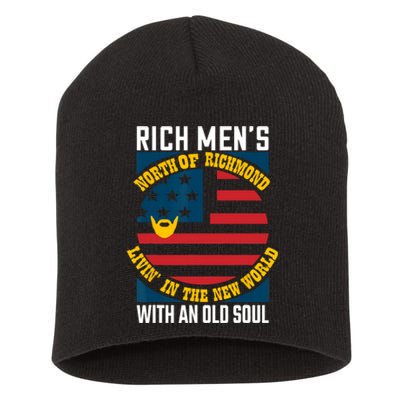 Blue Collar Oliver Anthony Rich Men North Of Richmond Livin In The New World Short Acrylic Beanie